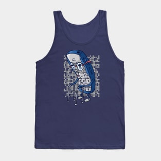 Funny Old Cell Phone Cartoon // Retired Phone Tank Top